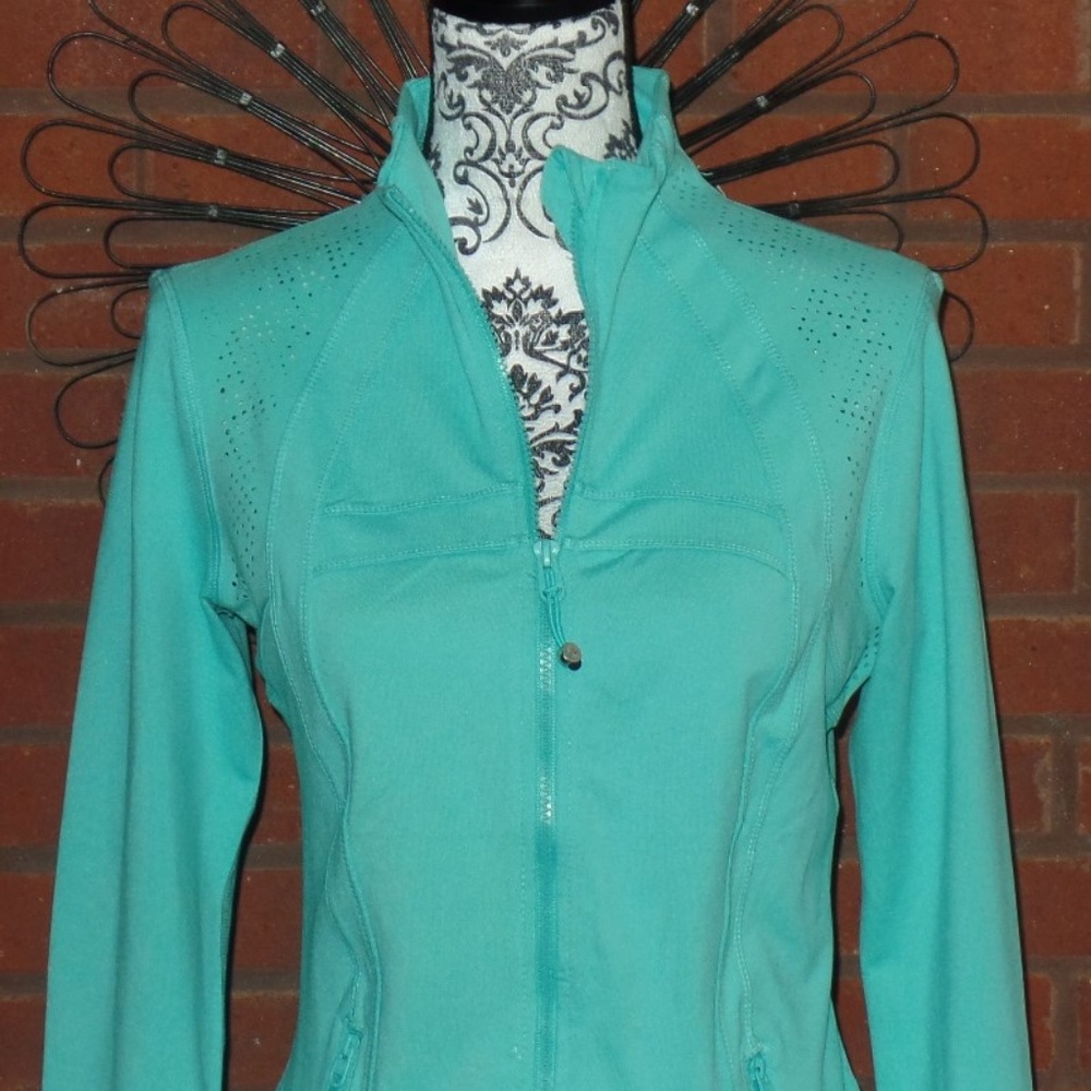 Seafoam Green Athletic Workout Zip Jacket NWOT - Picture 2 of 7